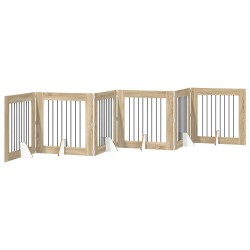 Porte de chien pliable avec supports 6 pcs Chêne Sonoma 482 cm 642540642540