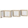 Porte de chien pliable avec supports 6 pcs Chêne Sonoma 482 cm 642540642540