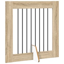 Porte de chien pliable avec supports 6 pcs Chêne Sonoma 482 cm 642540642540