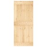 Porte coulissante Naturel et noir 90 x 210 cm 642542642542