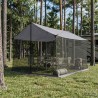 Tarp de camping avec murs en maille Gris et orange 642548642548