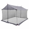Tarp de camping avec murs en maille Gris et orange 642548642548