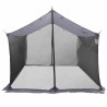 Tarp de camping avec murs en maille Gris et orange 642548642548