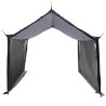Tarp de camping avec murs en maille Gris et orange 642548642548