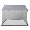 Tarp de camping avec murs en maille Gris et orange 642548642548