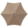 Parasol de jardin avec base 300 x 300 cm Polyester 642554642554
