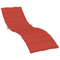 Coussin de chaise longue rouge mélangé 200x60x4 cm tissu 642567642567
