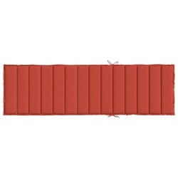 Coussin de chaise longue rouge mélangé 200x60x4 cm tissu 642567642567