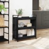 Chariot de cuisine Chêne noir 70 x 30 x 82 cm Bois d'ingénierie 642570642570