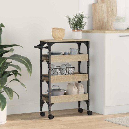 Chariot de cuisine Chêne Sonoma 53 x 20 x 76 cm 642571642571