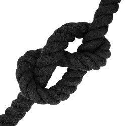 Corde Noir 4 x 4 x 2500 cm Coton 642573642573