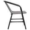 Chaises de jardin lot de 4 Rotin de plastique et acier 110 kg 642582642582