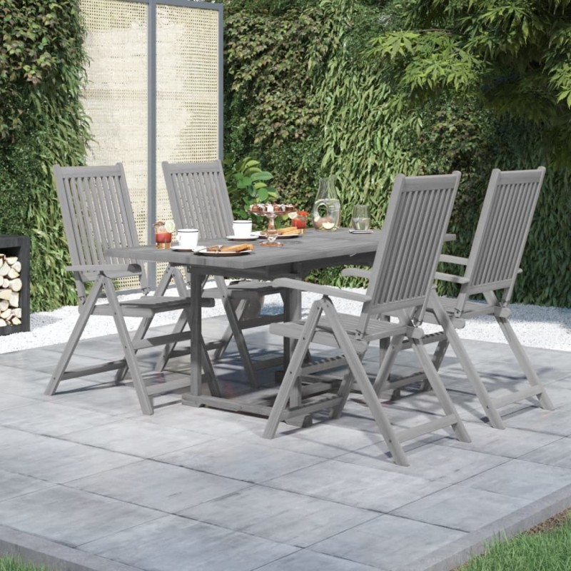 Ensemble à manger de jardin 5 pcs Bois d'acacia solide 642583642583