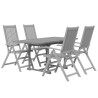 Ensemble à manger de jardin 5 pcs Bois d'acacia solide 642583642583