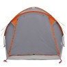 Tente Cabane Gris et orange 4 personnes Polyester et Acier 642584642584