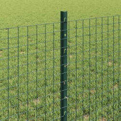 Clôture en fil soudé avec poteaux 100 x 0,6 m Vert Maille 642585642585