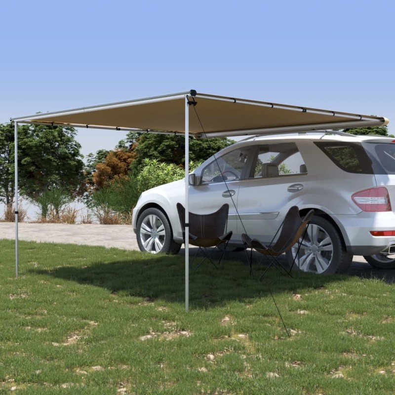 Auvent de camping-car et caravane 3x3x2,15 m Beige 642586642586