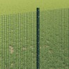 Clôture en fil soudé avec poteaux 10 x 1 m Acier galvanisé Vert 642595642595