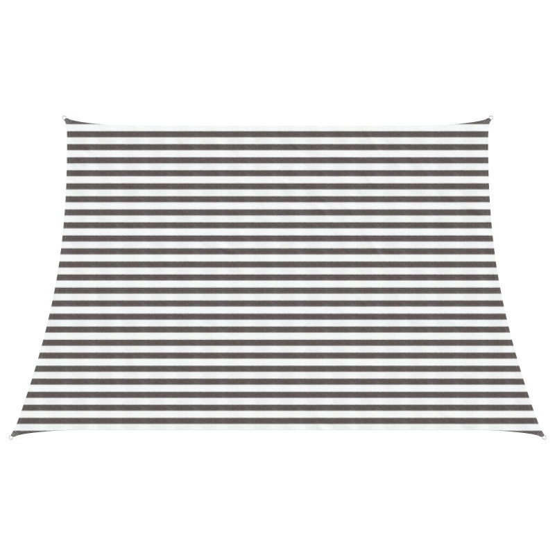 Voile d'ombre Gris clair et blanc 3 / 4 x 3 m HDPE 642604642604