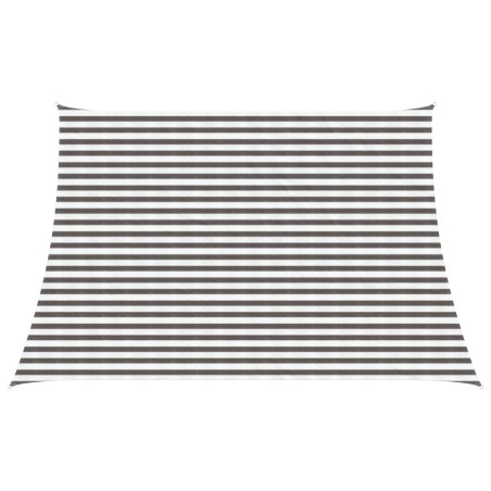 Voile d'ombre Gris clair et blanc 3 / 4 x 3 m HDPE 642604642604