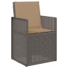 Chaises de jardin salle à manger 2 pcs Gris clair et Taupe PP 642607642607