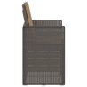 Chaises de jardin salle à manger 2 pcs Gris clair et Taupe PP 642607642607