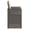Chaises de jardin salle à manger 2 pcs Gris clair et Crème PP 642613642613