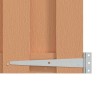 Porte de Jardin 100 x 180 cm WPC et Aluminium Marron 642614642614