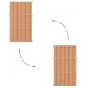 Porte de Jardin 100 x 180 cm WPC et Aluminium Marron 642614642614