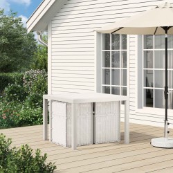 Chaises de jardin salle à manger 2 pcs Blanc et anthracite PP 642616642616
