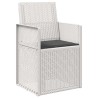 Chaises de jardin salle à manger 2 pcs Blanc et anthracite PP 642616642616
