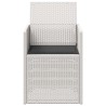 Chaises de jardin salle à manger 2 pcs Blanc et anthracite PP 642616642616