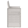 Chaises de jardin salle à manger 2 pcs Blanc et anthracite PP 642616642616