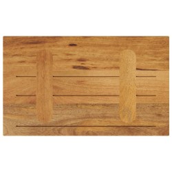 Dessus de table 60x40x2,5 cm rectangulaire bois massif manguier 642622642622