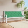 Coussin de banc de jardin vert 180x(50+50)x7 cm tissu oxford 642623642623
