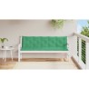 Coussin de banc de jardin vert 180x(50+50)x7 cm tissu oxford 642623642623