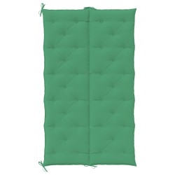 Coussin de banc de jardin vert 180x(50+50)x7 cm tissu oxford 642623642623