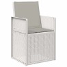 Chaises de jardin salle à manger 2 pcs Blanc et gris clair PP 642624642624
