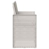Chaises de jardin salle à manger 2 pcs Blanc et gris clair PP 642624642624
