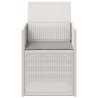 Chaises de jardin salle à manger 2 pcs Blanc et gris clair PP 642627642627