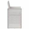 Chaises de jardin salle à manger 2 pcs Blanc et gris clair PP 642627642627