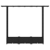 Lit Élevé avec Treillis et Toit Noir 164 x 40 x 121 cm PP 642629642629