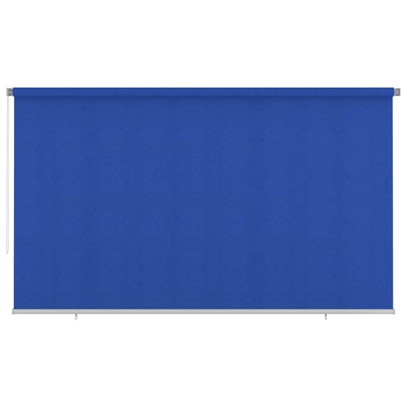 Store roulant d'extérieur 405 (l) x 230 (H) cm bleu HDPE 642631642631
