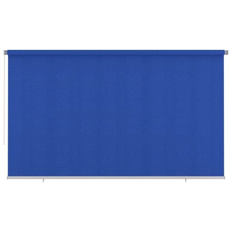 Store roulant d'extérieur 405 (l) x 230 (H) cm bleu HDPE 642631642631
