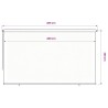 Store roulant d'extérieur 405 (l) x 230 (H) cm bleu HDPE 642631642631