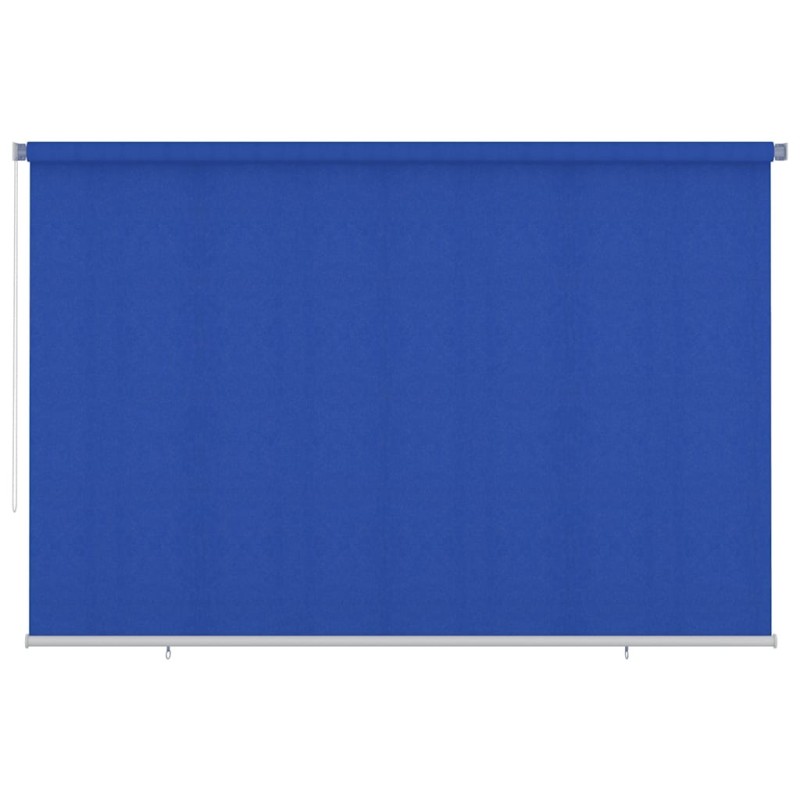 Store roulant d'extérieur 355 (l) x 230 (H) cm bleu HDPE 642635642635