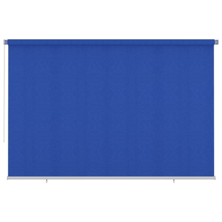Store roulant d'extérieur 355 (l) x 230 (H) cm bleu HDPE 642635642635