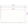 Store roulant d'extérieur 355 (l) x 230 (H) cm bleu HDPE 642635642635