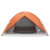 Tente de camping avec un abri imperméable Dôme Gris et orange 642636642636