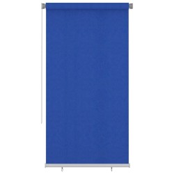 Store roulant d'extérieur 125 (l) x 230 (H) cm bleu HDPE 642637642637